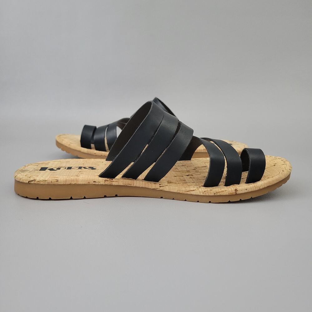 Korks Khela 21 Flat Toe Loop Ring Sandals Slides Womens 11 - Picture 2 of 10